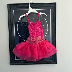 Baby girl ballerina tutu dress. Pink.